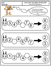 okul öncesi çocuklar için sayılar örüntü çalışma sayfaları